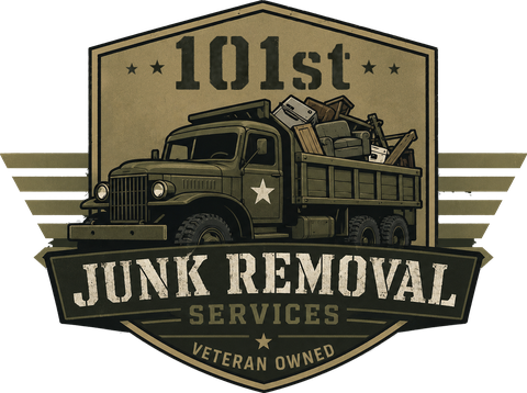101st Junk Removal Services badge — Veteran Owned